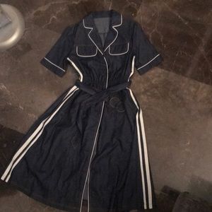 Blue jean dress with belt!! Brand new